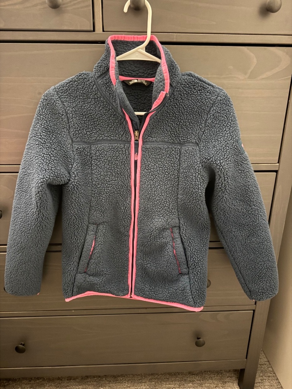 The North Face Girls Fuzzy Full Zip Fleece Jacket